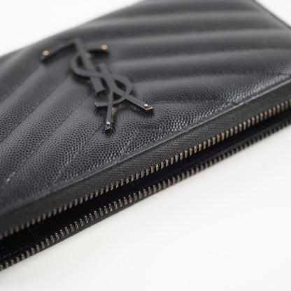 Saint Laurent Logo Long Wallet Black - photo 10