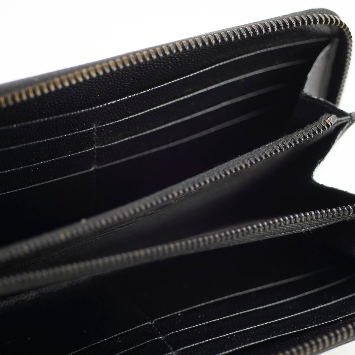 Saint Laurent Logo Long Wallet Black - photo 8