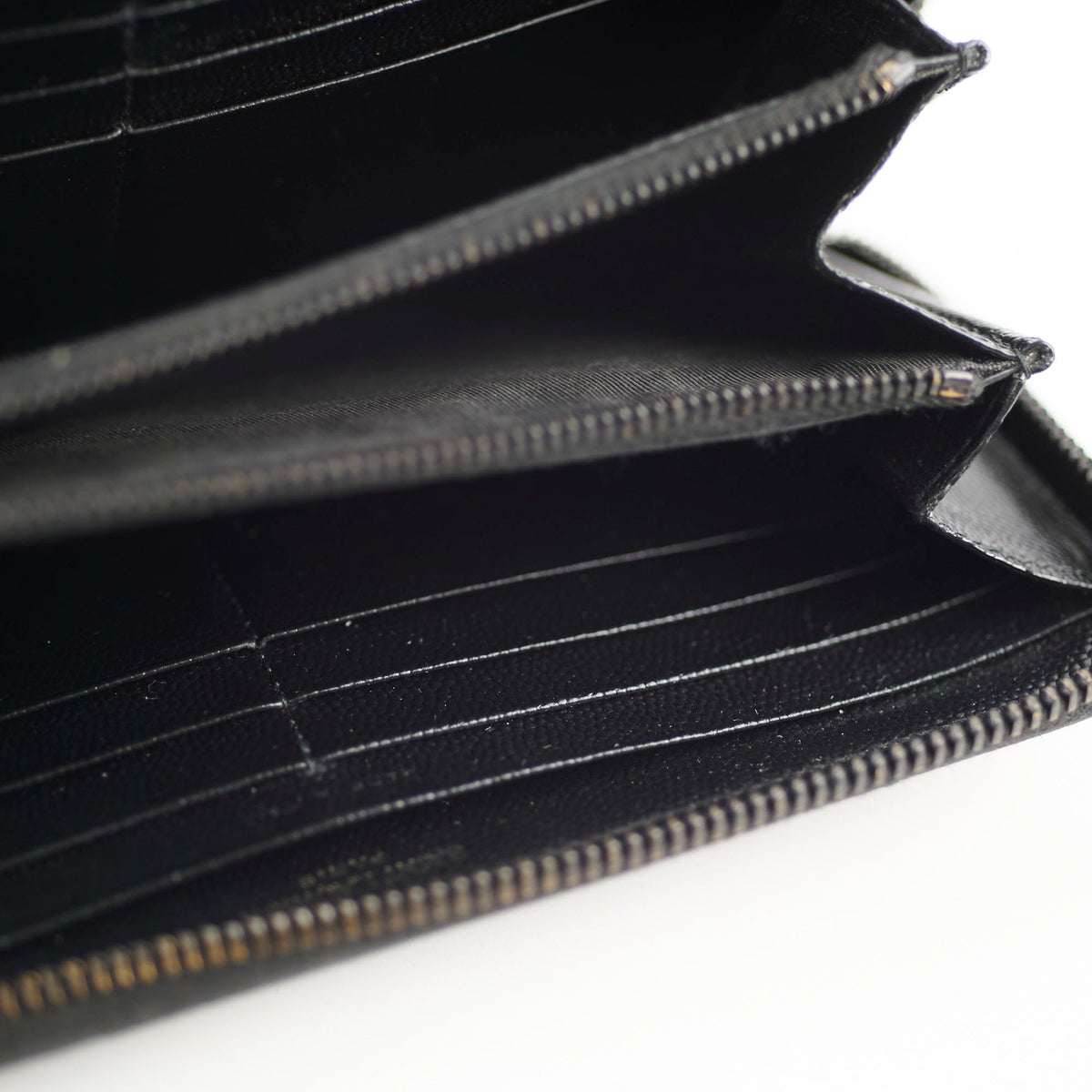 Saint Laurent Logo Long Wallet Black - photo 7