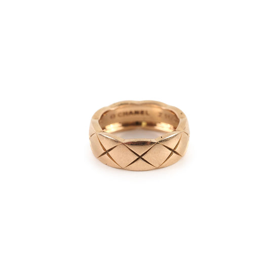 Chanel Coco Crush Beige Gold Ring Size 51 - photo 1