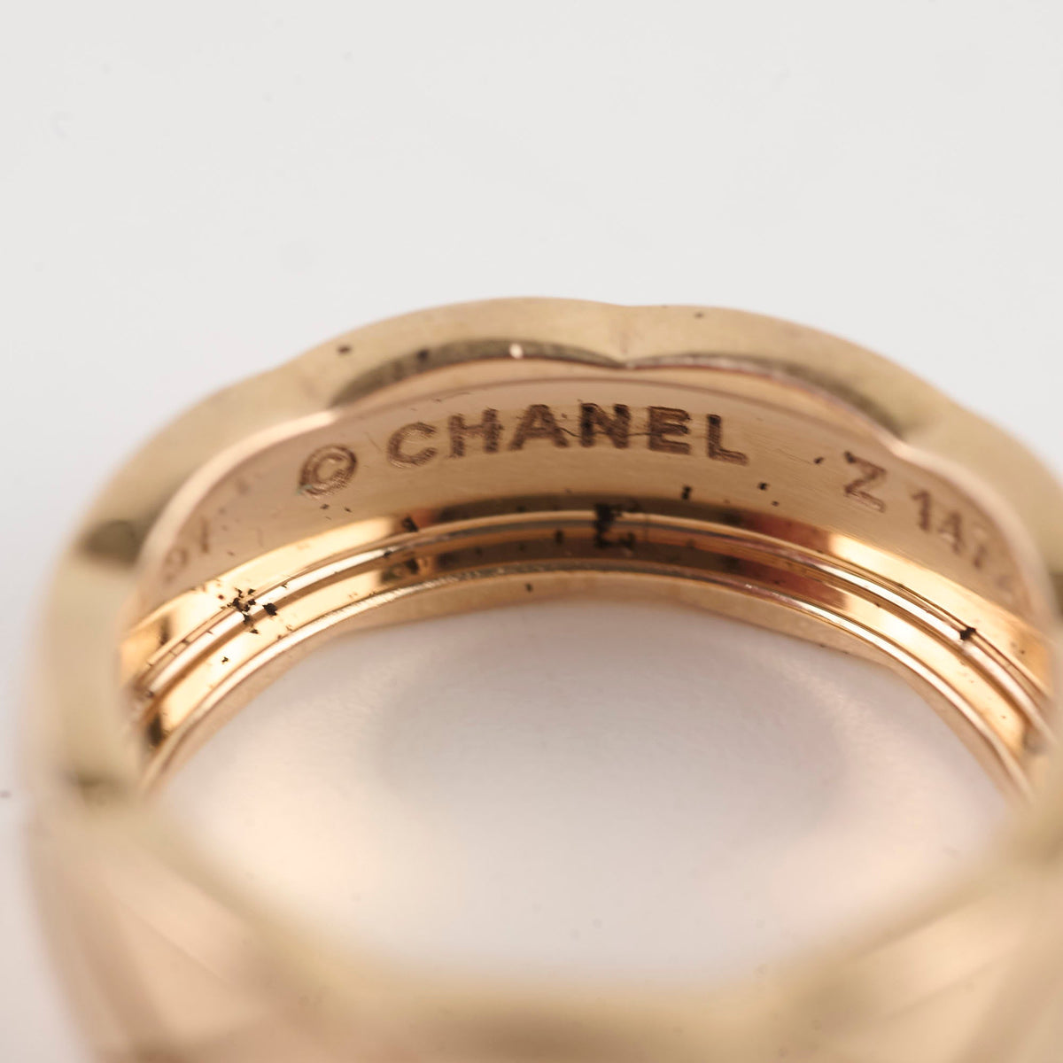 Chanel Coco Crush Beige Gold Ring Size 51 - photo 5