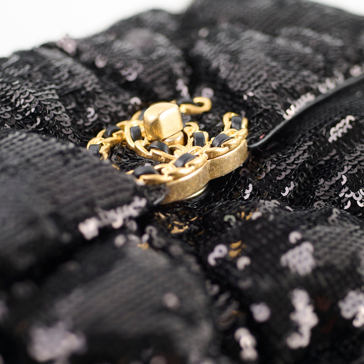 Chanel 19 Small Sequin Black Series 30 - photo 16