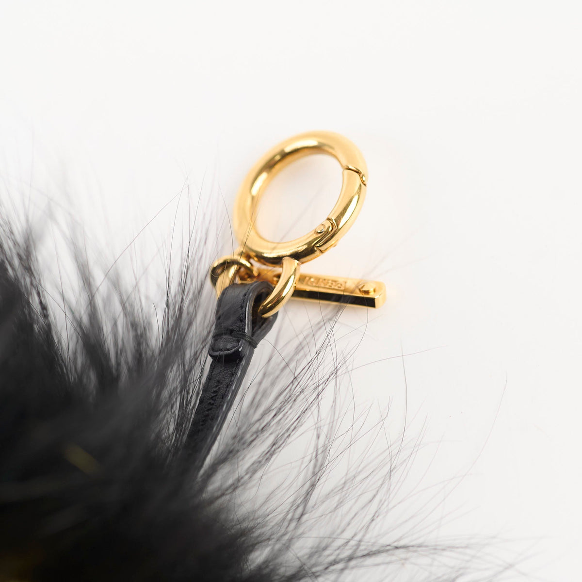 Fendi Bug Charm Black Fur - photo 6