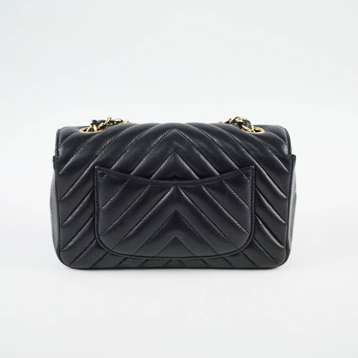 Chanel Rectangular Mini Black Chevron - photo 2