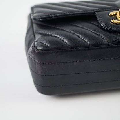 Chanel Rectangular Mini Black Chevron - photo 13