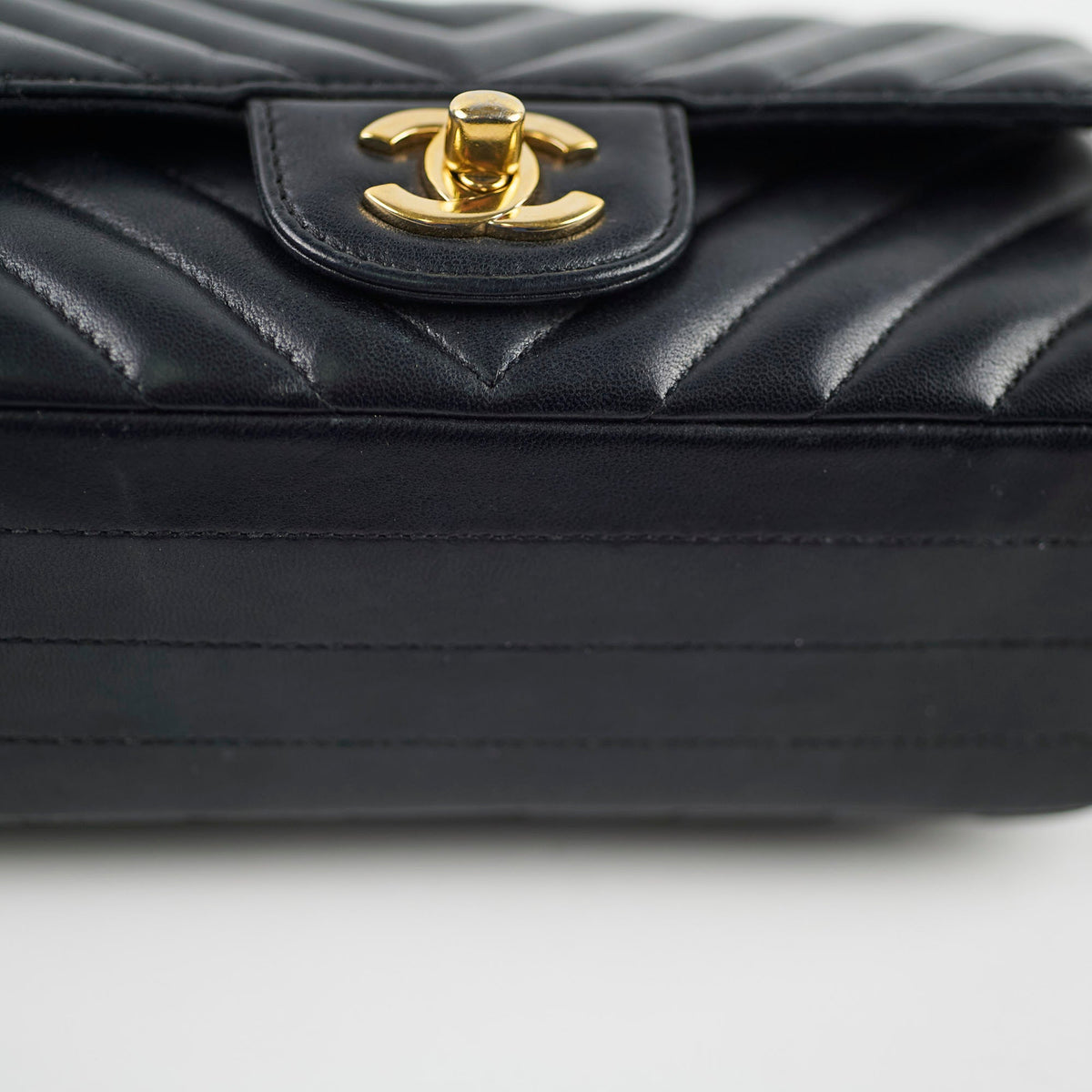 Chanel Rectangular Mini Black Chevron - photo 12