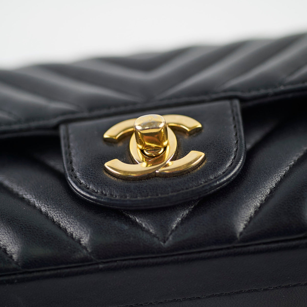 Chanel Rectangular Mini Black Chevron - photo 14