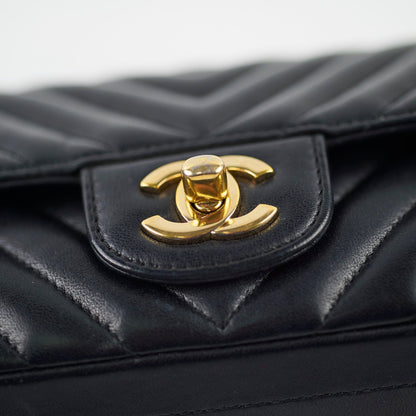 Chanel Rectangular Mini Black Chevron - photo 14