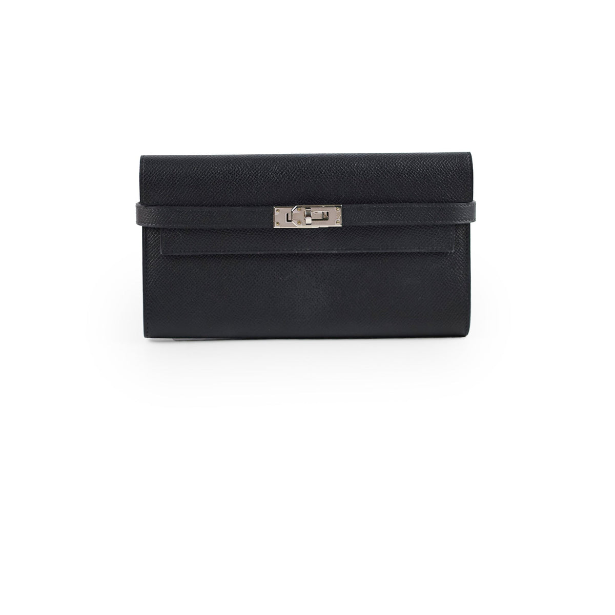 Hermes Kelly Classic Wallet Epsom Black - Stamp A - photo 1