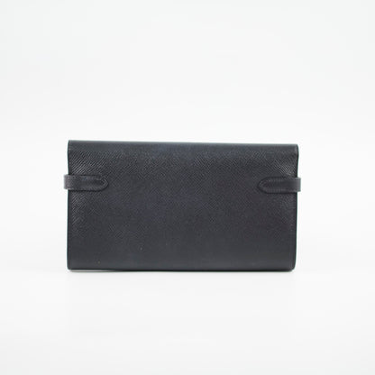 Hermes Kelly Classic Wallet Epsom Black - Stamp A - photo 2