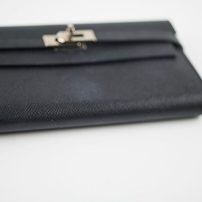 Hermes Kelly Classic Wallet Epsom Black - Stamp A - photo 12