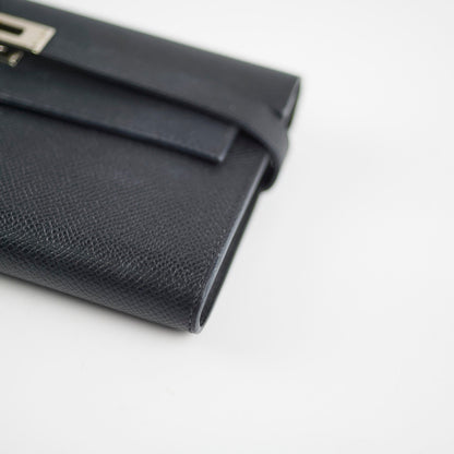 Hermes Kelly Classic Wallet Epsom Black - Stamp A - photo 11