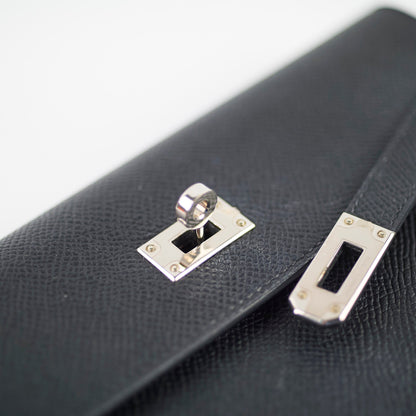 Hermes Kelly Classic Wallet Epsom Black - Stamp A - photo 10