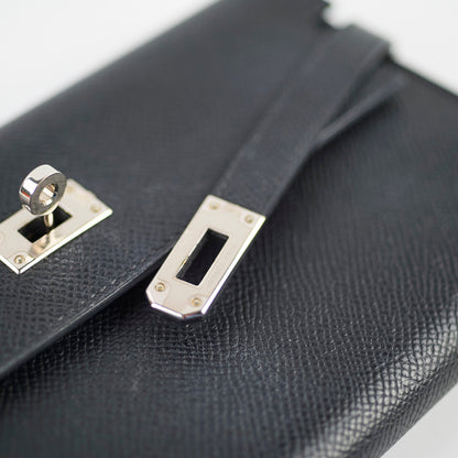 Hermes Kelly Classic Wallet Epsom Black - Stamp A - photo 9