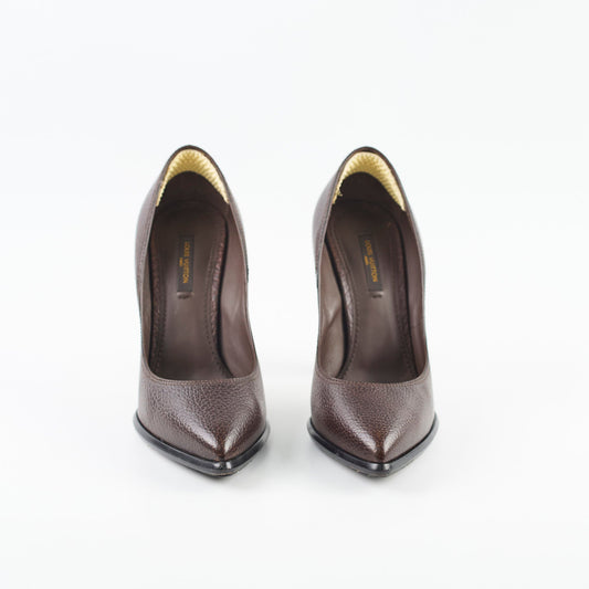 Louis Vuitton Leather Heels Brown Size 36.5 - photo 2
