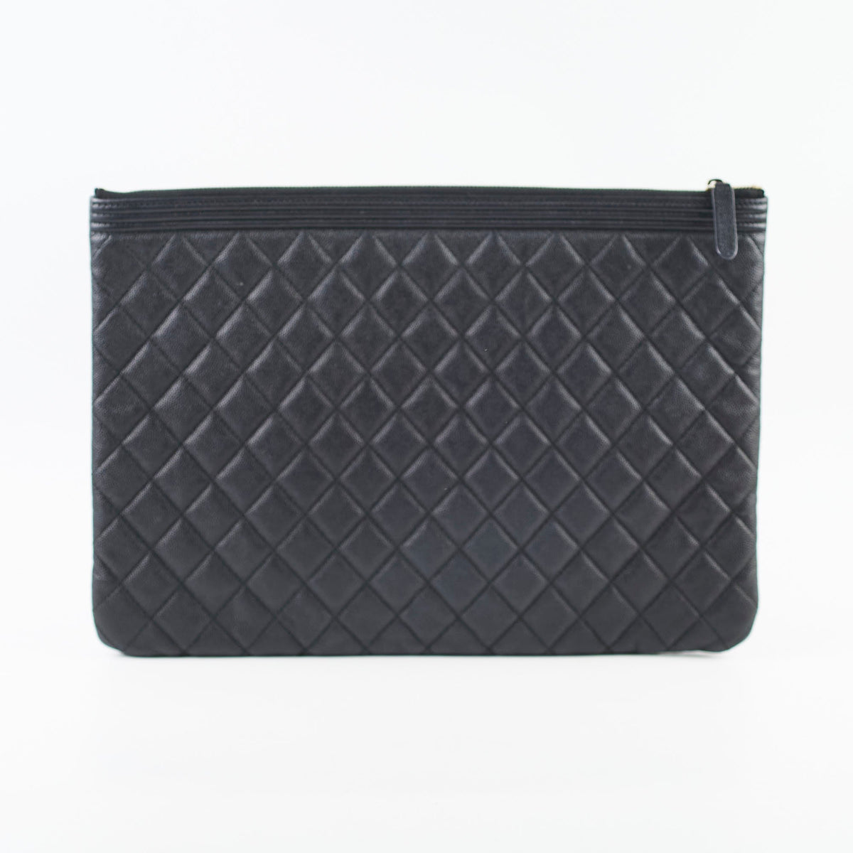 Chanel Boy Caviar Large O-Case Black 22 Series - photo 2