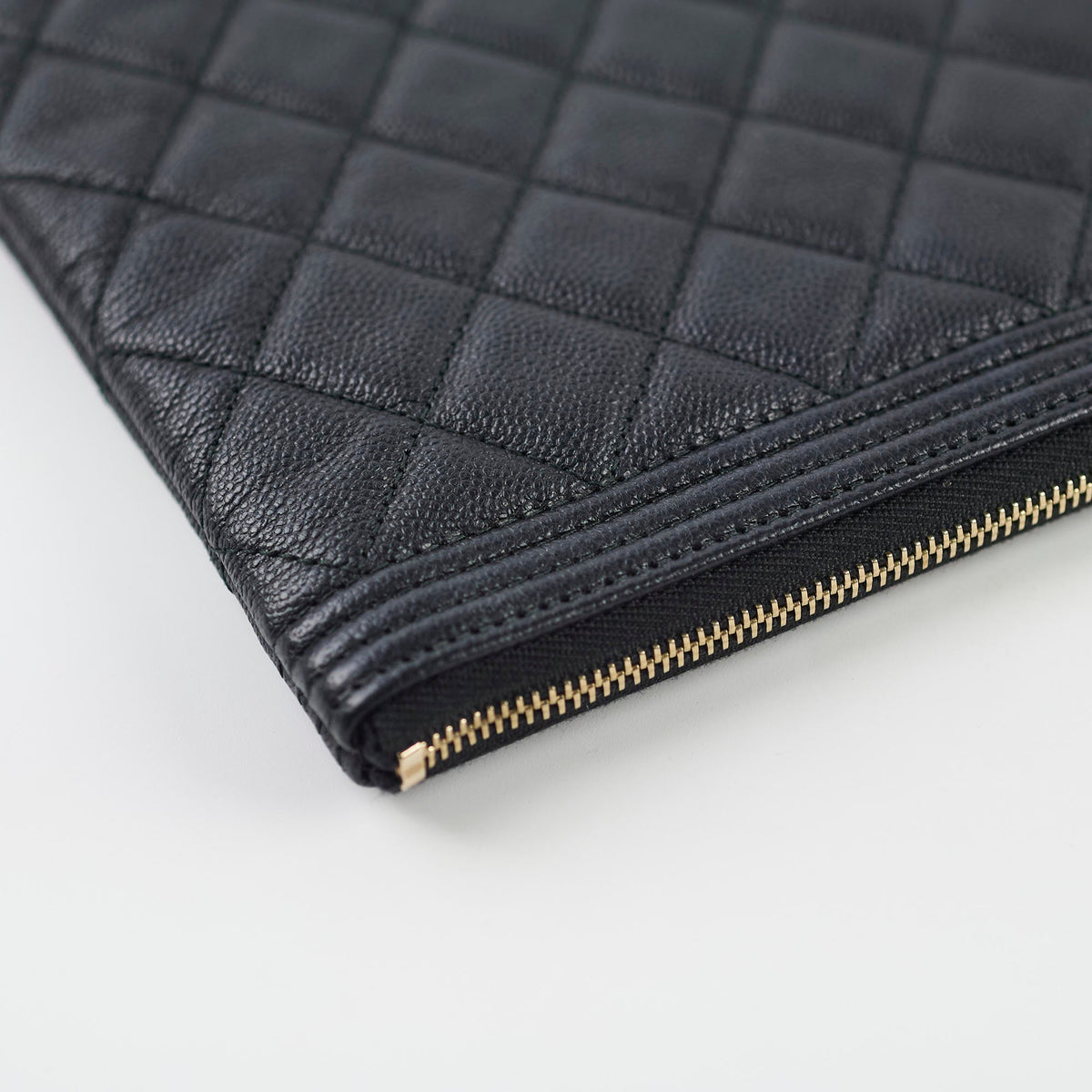 Chanel Boy Caviar Large O-Case Black 22 Series - photo 6