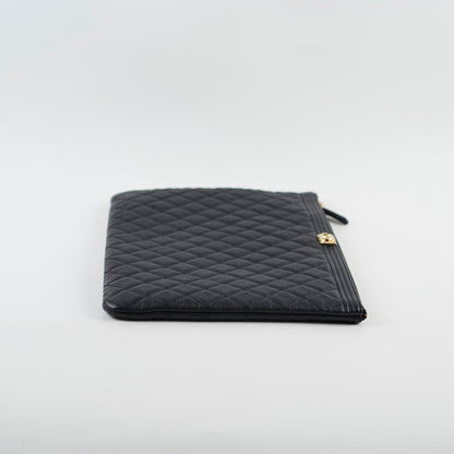 Chanel Boy Caviar Large O-Case Black 22 Series - photo 3
