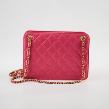 Chanel Coco Mark Quilted Shoulder Bag Pink Series 30 - photo 2