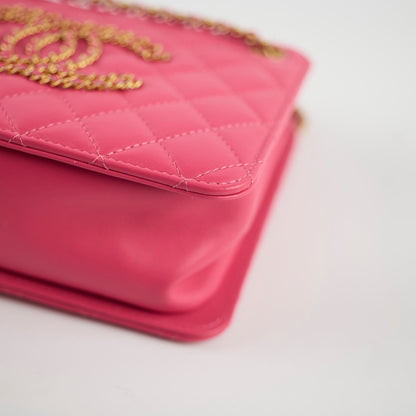 Chanel Coco Mark Quilted Shoulder Bag Pink Series 30 - photo 11