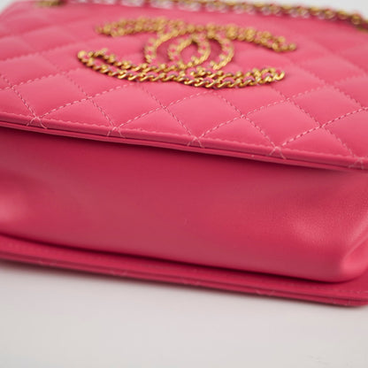 Chanel Coco Mark Quilted Shoulder Bag Pink Series 30 - photo 10