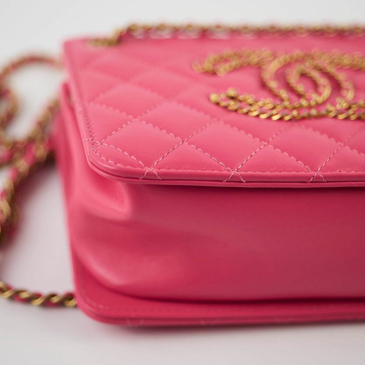 Chanel Coco Mark Quilted Shoulder Bag Pink Series 30 - photo 9