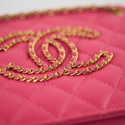 Chanel Coco Mark Quilted Shoulder Bag Pink Series 30 - photo 12