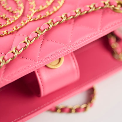 Chanel Coco Mark Quilted Shoulder Bag Pink Series 30 - photo 8