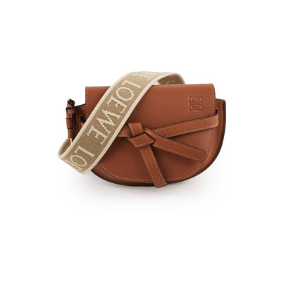 Loewe Mini Gate Bag Tan with Jacquard Strap - photo 1