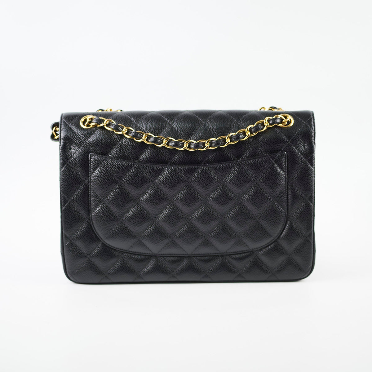 Chanel Caviar Jumbo Double Flap Black Series 24 - photo 3