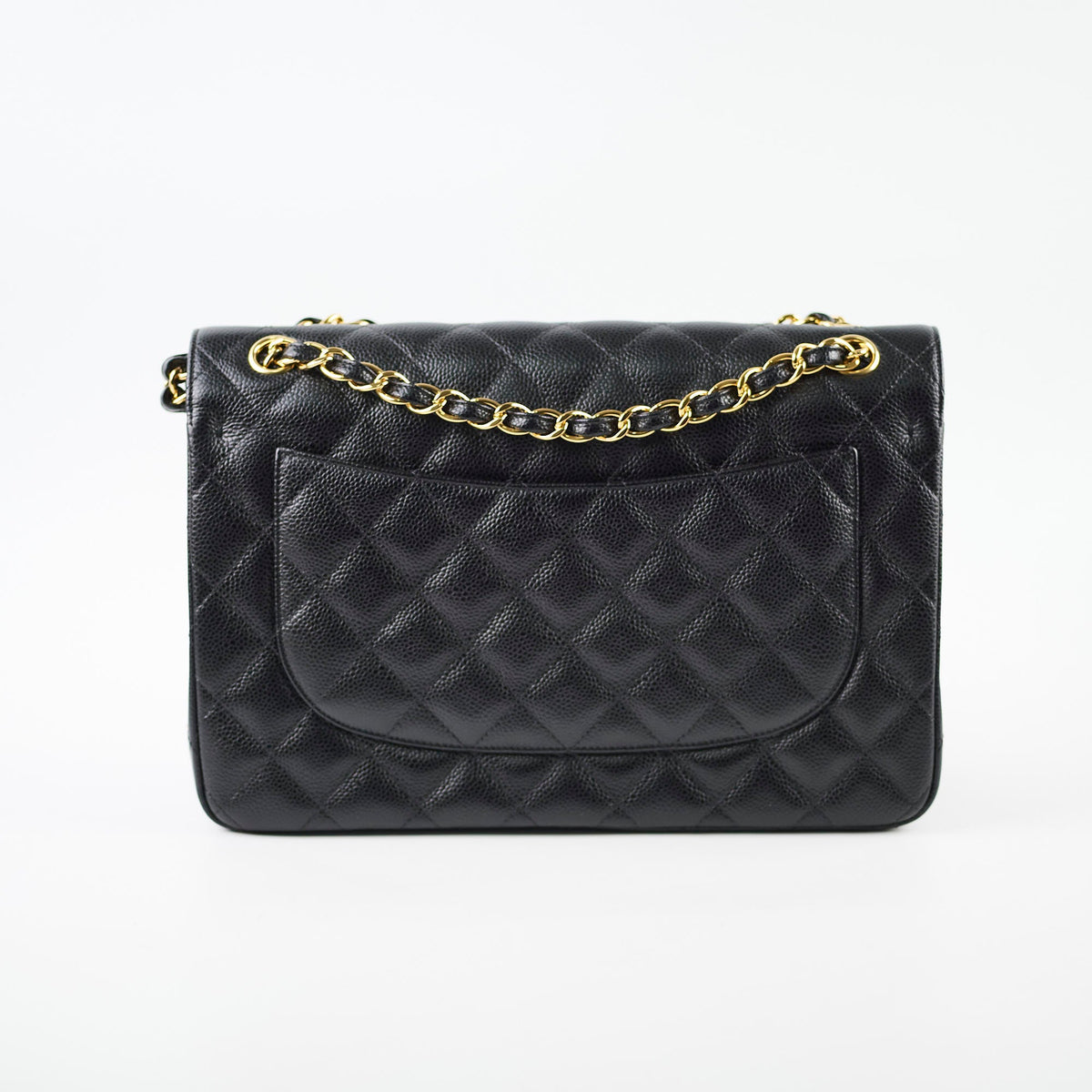 Chanel Caviar Jumbo Double Flap Black Series 24 - photo 2