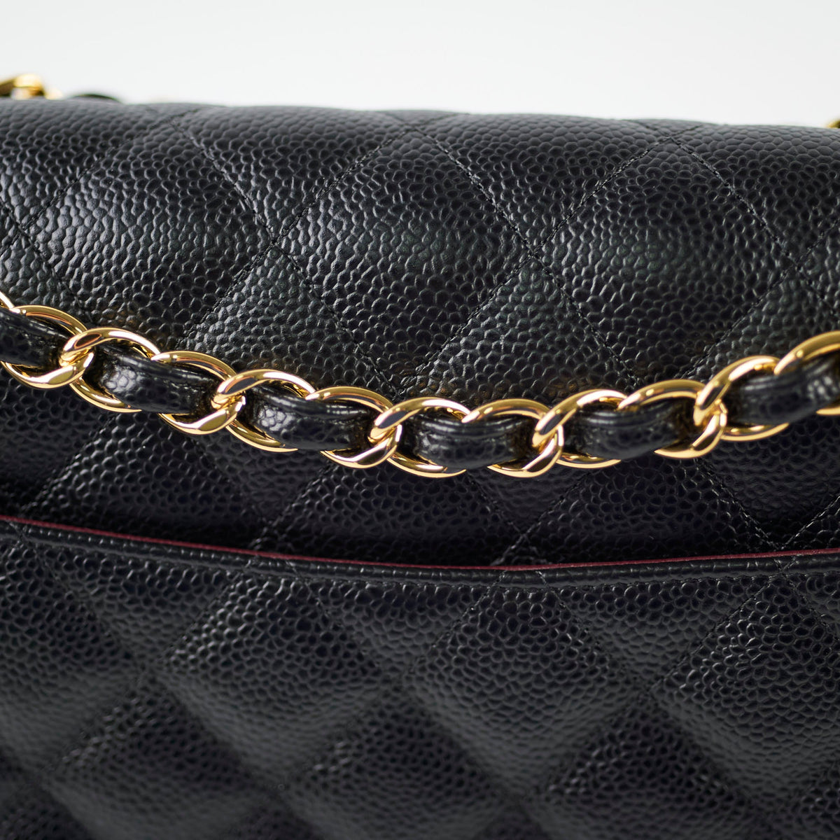 Chanel Caviar Jumbo Double Flap Black Series 24 - photo 14