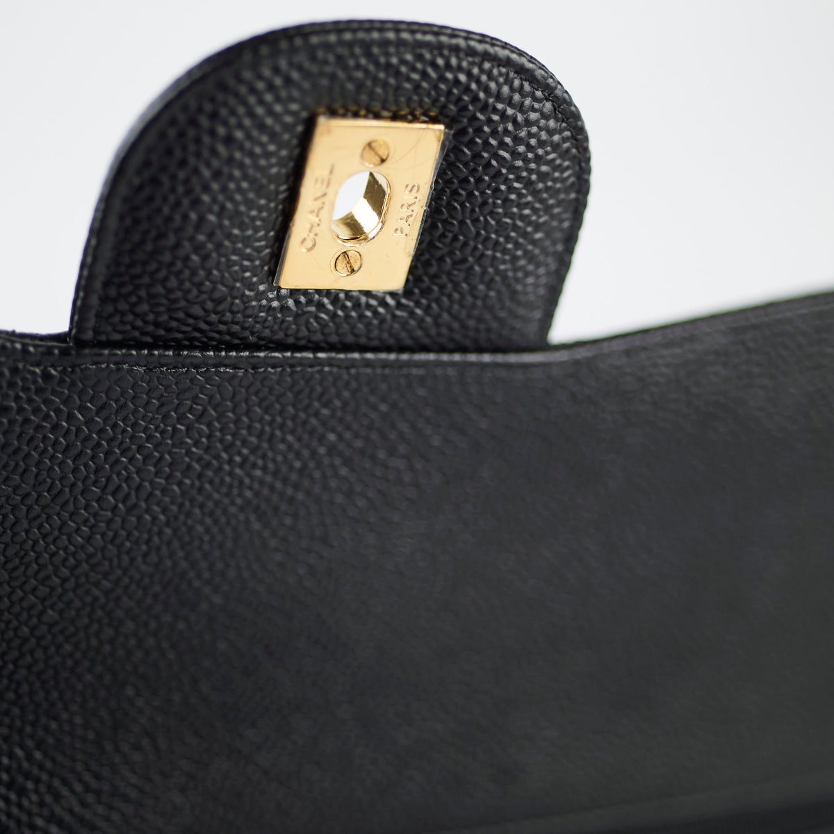 Chanel Caviar Jumbo Double Flap Black Series 24 - photo 7