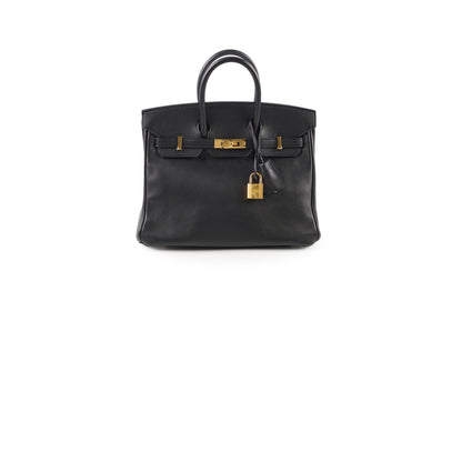 Hermes Birkin 25 Noir GHW T Stamp - photo 1