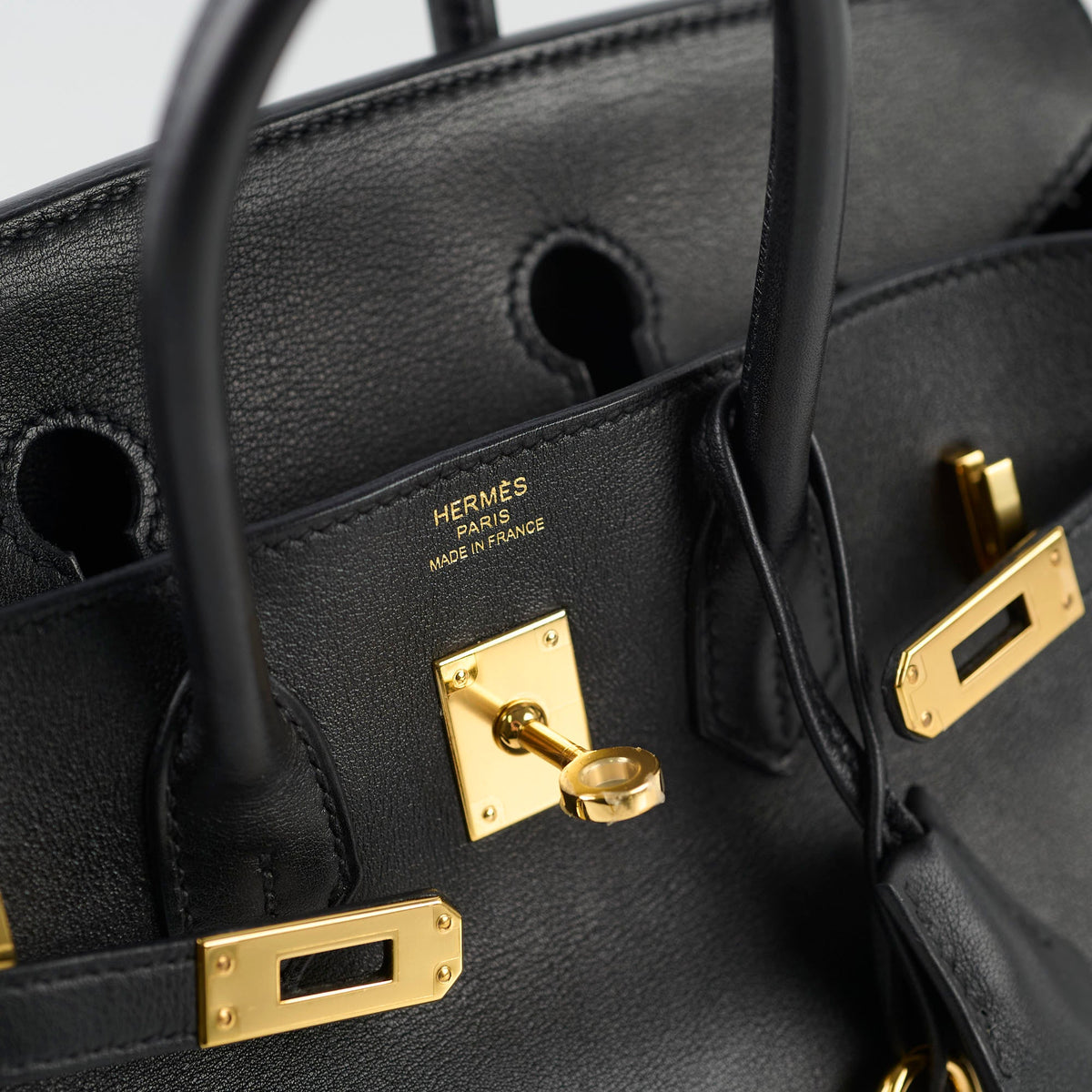 Hermes Birkin 25 Noir GHW T Stamp - photo 8