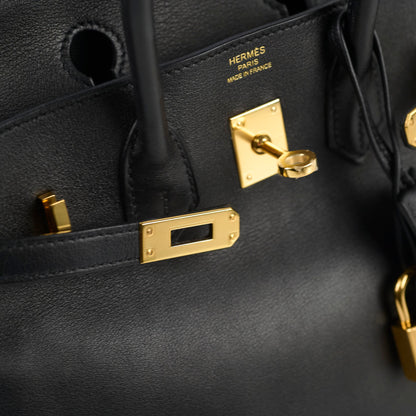Hermes Birkin 25 Noir GHW T Stamp - photo 7