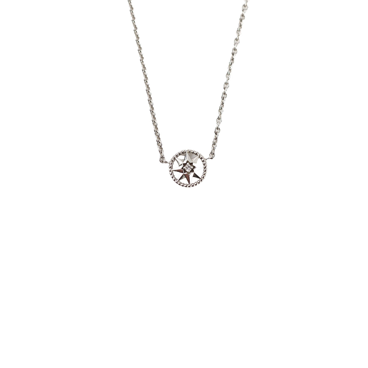 Dior Rose Des Vents Necklace 18k White Gold with Diamond - photo 1