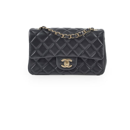 Chanel Mini Rectangular Lambskin Black Microchip 2022 - photo 1