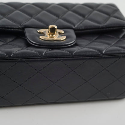 Chanel Mini Rectangular Lambskin Black Microchip 2022 - photo 11