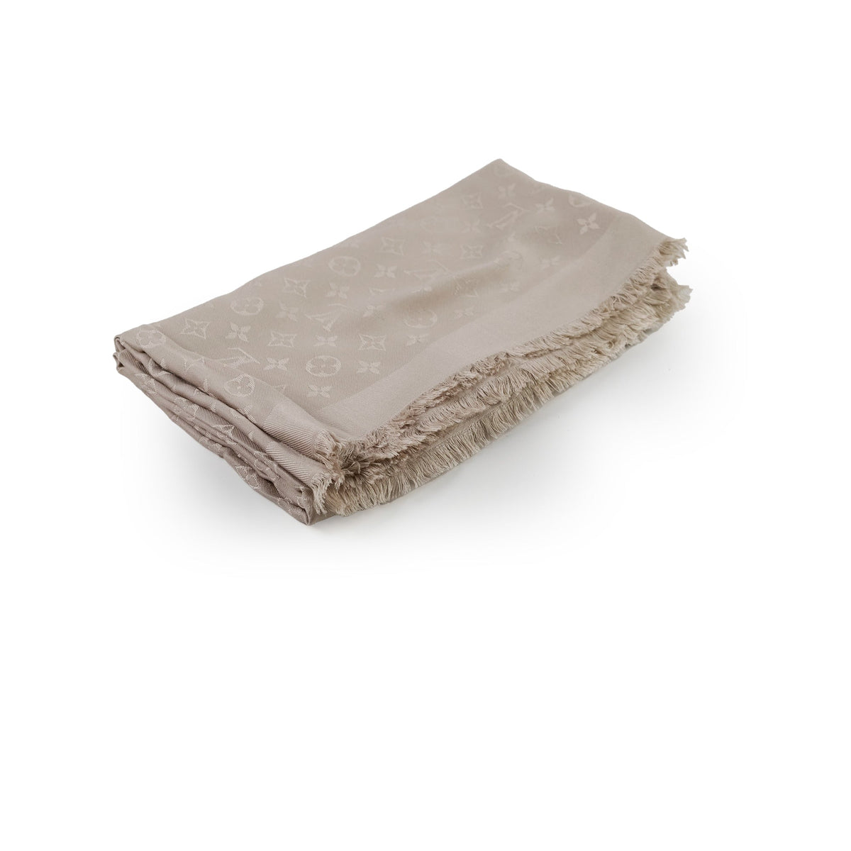 Louis Vuitton Chale Monogram Silk Shawl Beige - photo 1