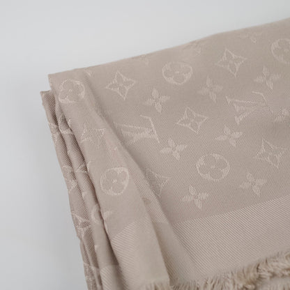 Louis Vuitton Chale Monogram Silk Shawl Beige - photo 5