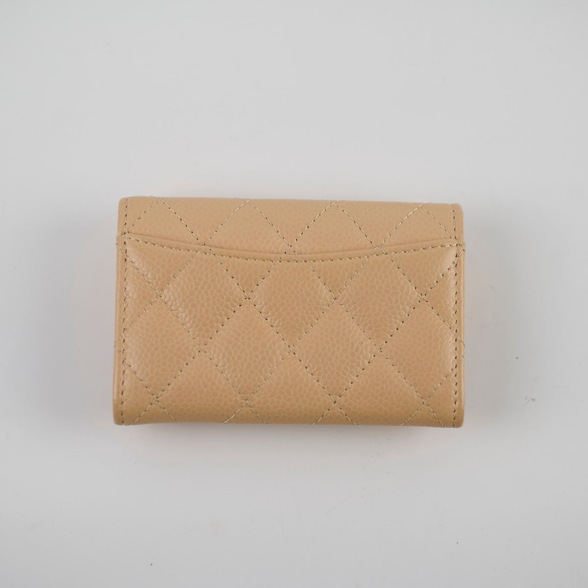 Chanel CC Caviar Beige Cardholder (Microchipped) - photo 2
