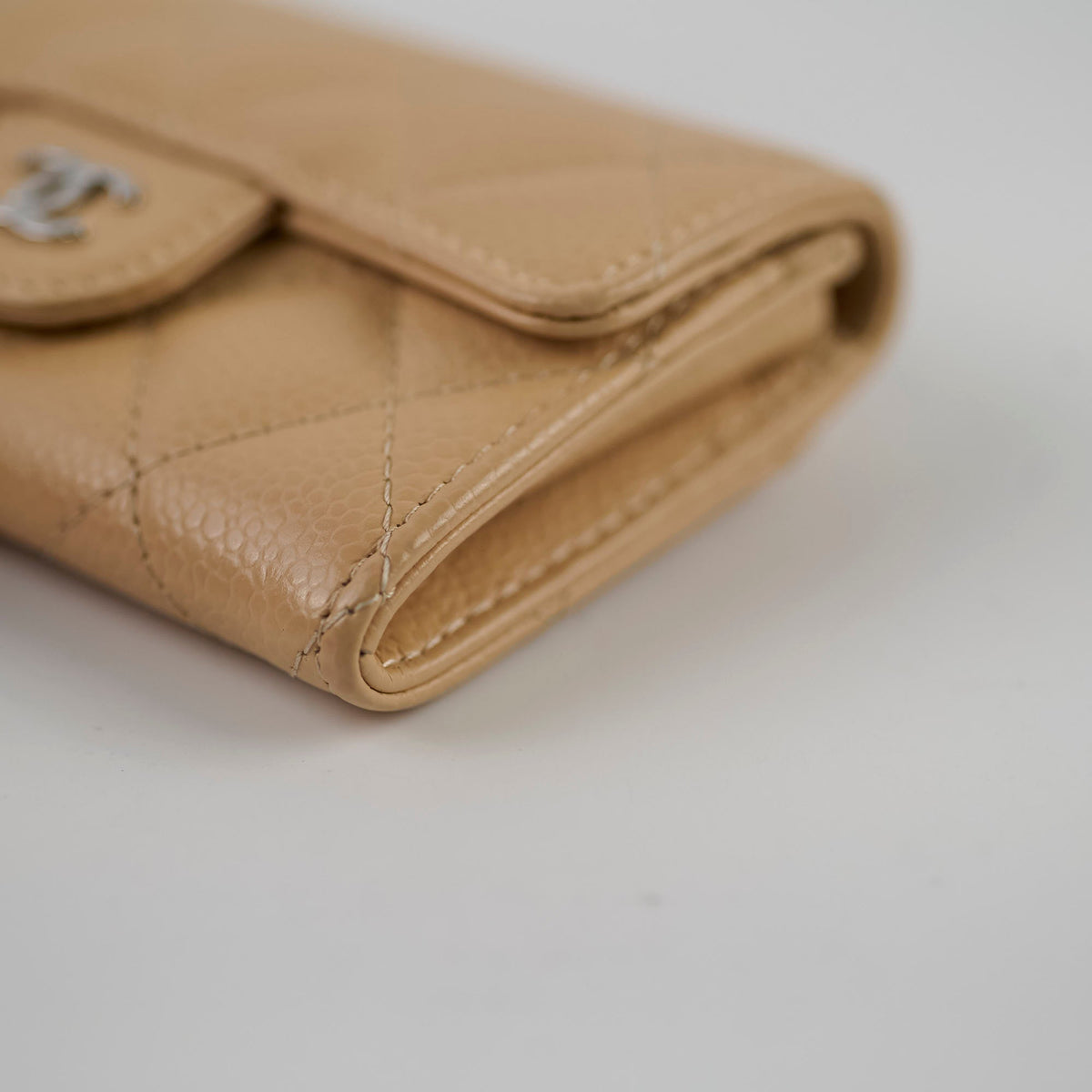 Chanel CC Caviar Beige Cardholder (Microchipped) - photo 10