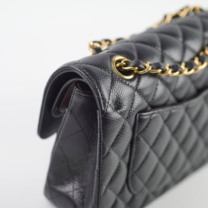 Chanel Small Classic Flap Caviar Black (Microchipped) - photo 16