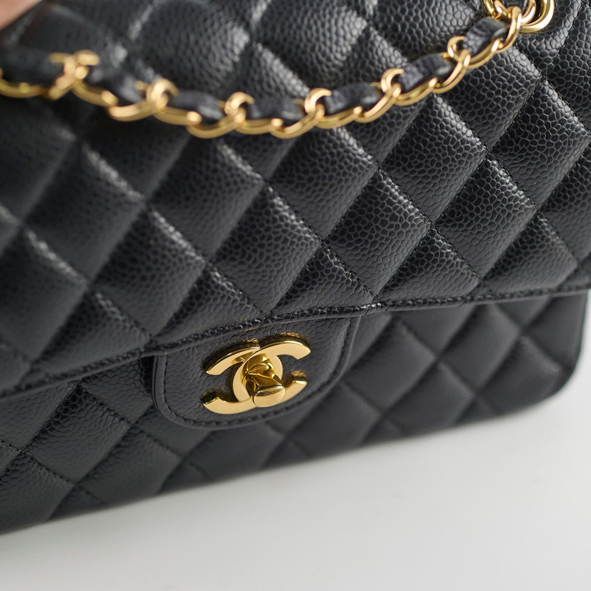 Chanel Small Classic Flap Caviar Black (Microchipped) - photo 14