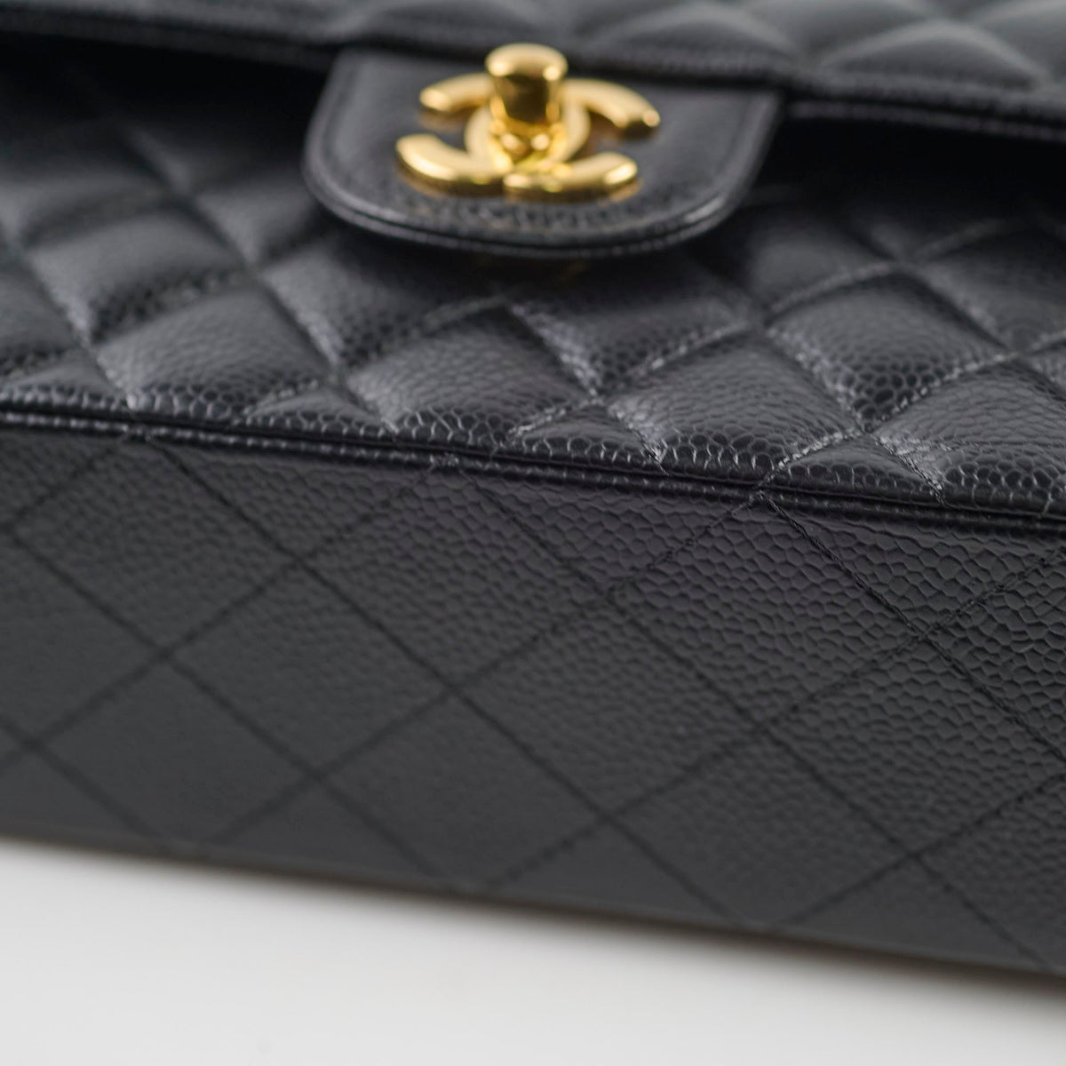 Chanel Small Classic Flap Caviar Black (Microchipped) - photo 12