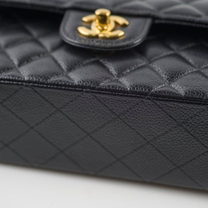 Chanel Small Classic Flap Caviar Black (Microchipped) - photo 12
