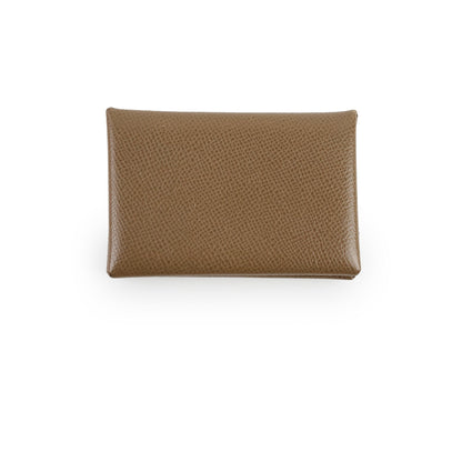 Hermes Calvi Cardholder Epsom Etoupe 2023 - photo 1