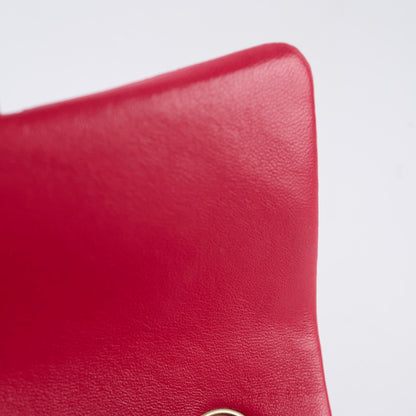 Chanel Mini Rectangular Lambskin LGHW Dark Pink Series 21 - photo 9