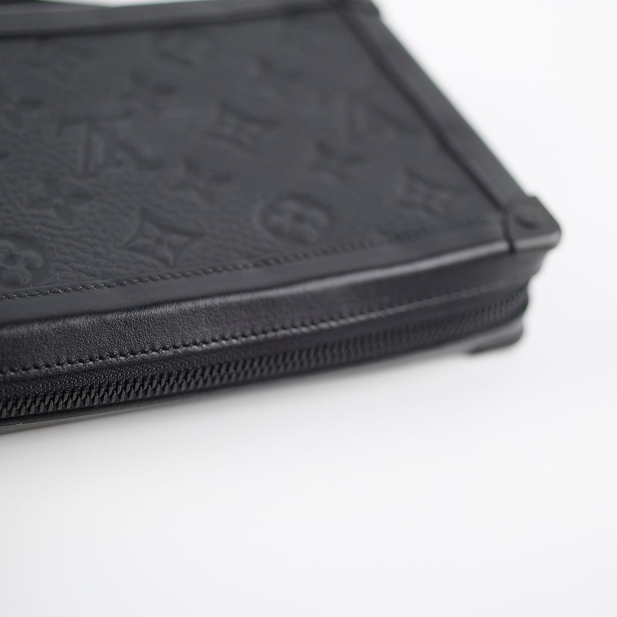 Louis Vuitton Soft Trunk Clutch Monogram Embossed Black - photo 11